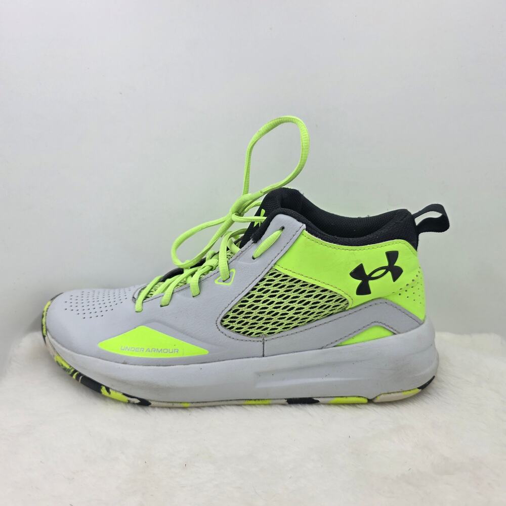 Under Armour Lockdown 5 Halo Grey Quirky Lime (3023949-103)Colorway Sneakers 9.5